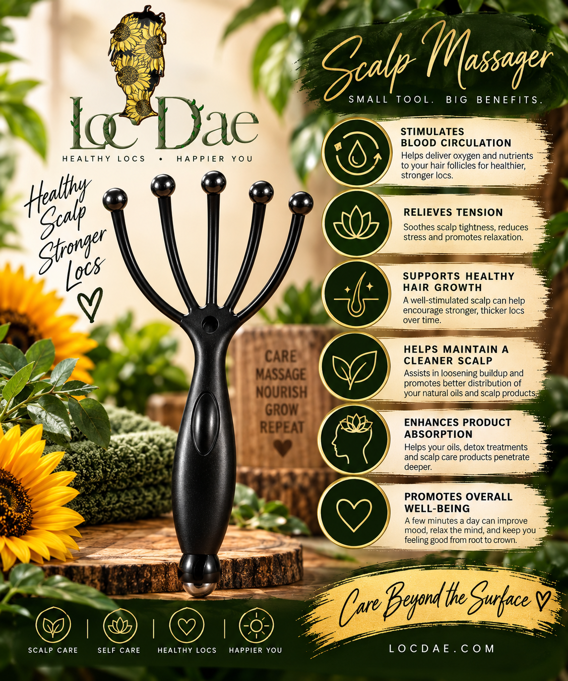 Loc Dae Scalp Massager